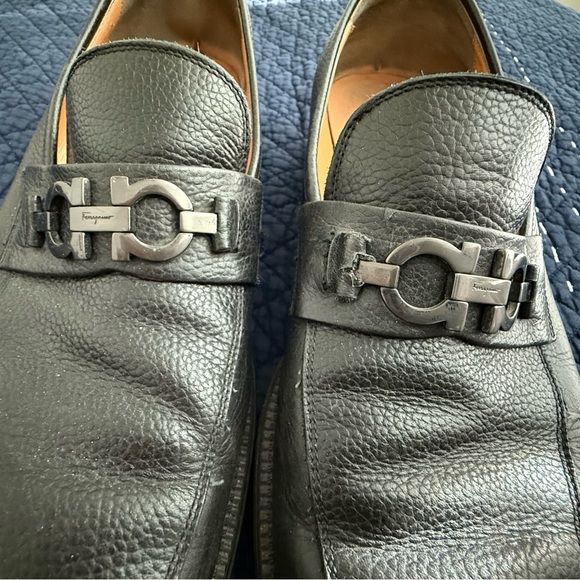 Salvatore Ferragamo Black Leather Loafers - Picture 3 of 3